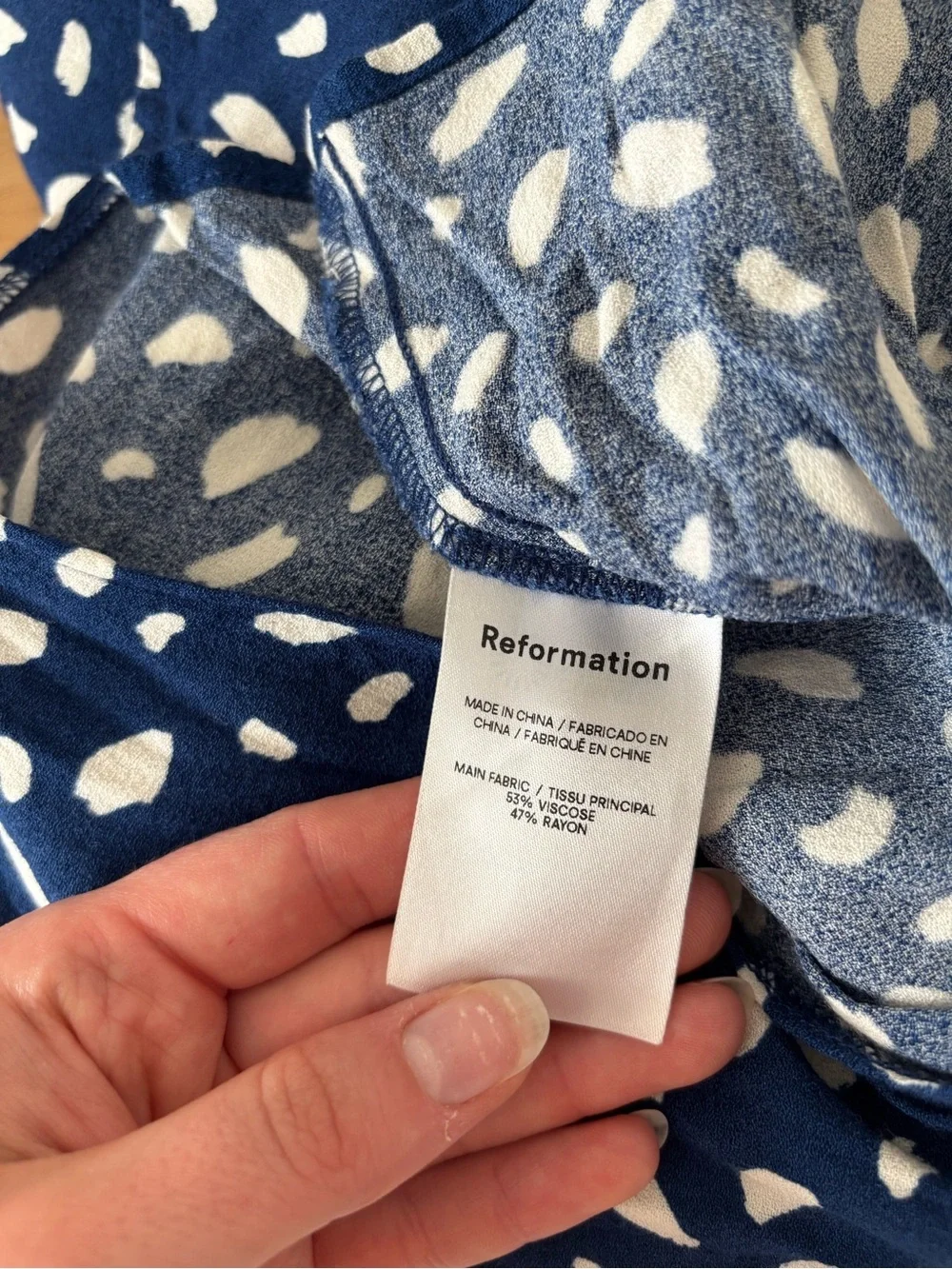 Reformation Crimini Dress - Moray (Blue) Maxi Slip Dress Size 0 - Picture 7 of 7